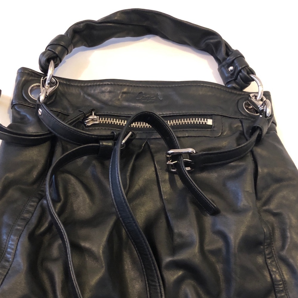 Coach Parker Leather Hobo/Messenger Bag - Picture 6 of 8